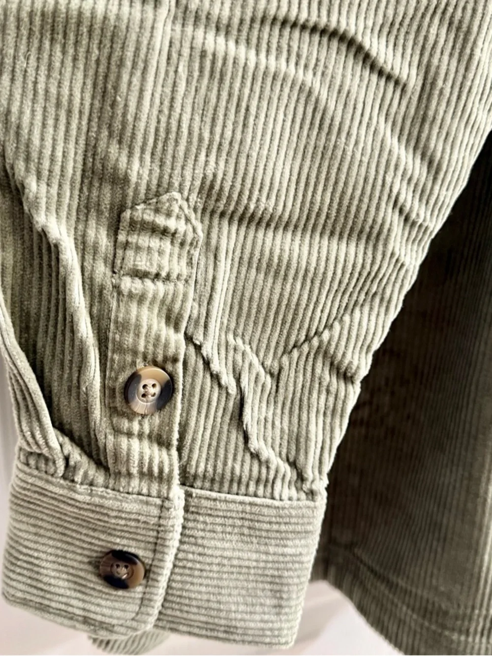 Matty M Olive Corduroy Shirt Jacket - Picture 7 of 7